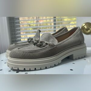 Napoleoni Italy Chunky Lug Sole Women’s s40 Grey/white